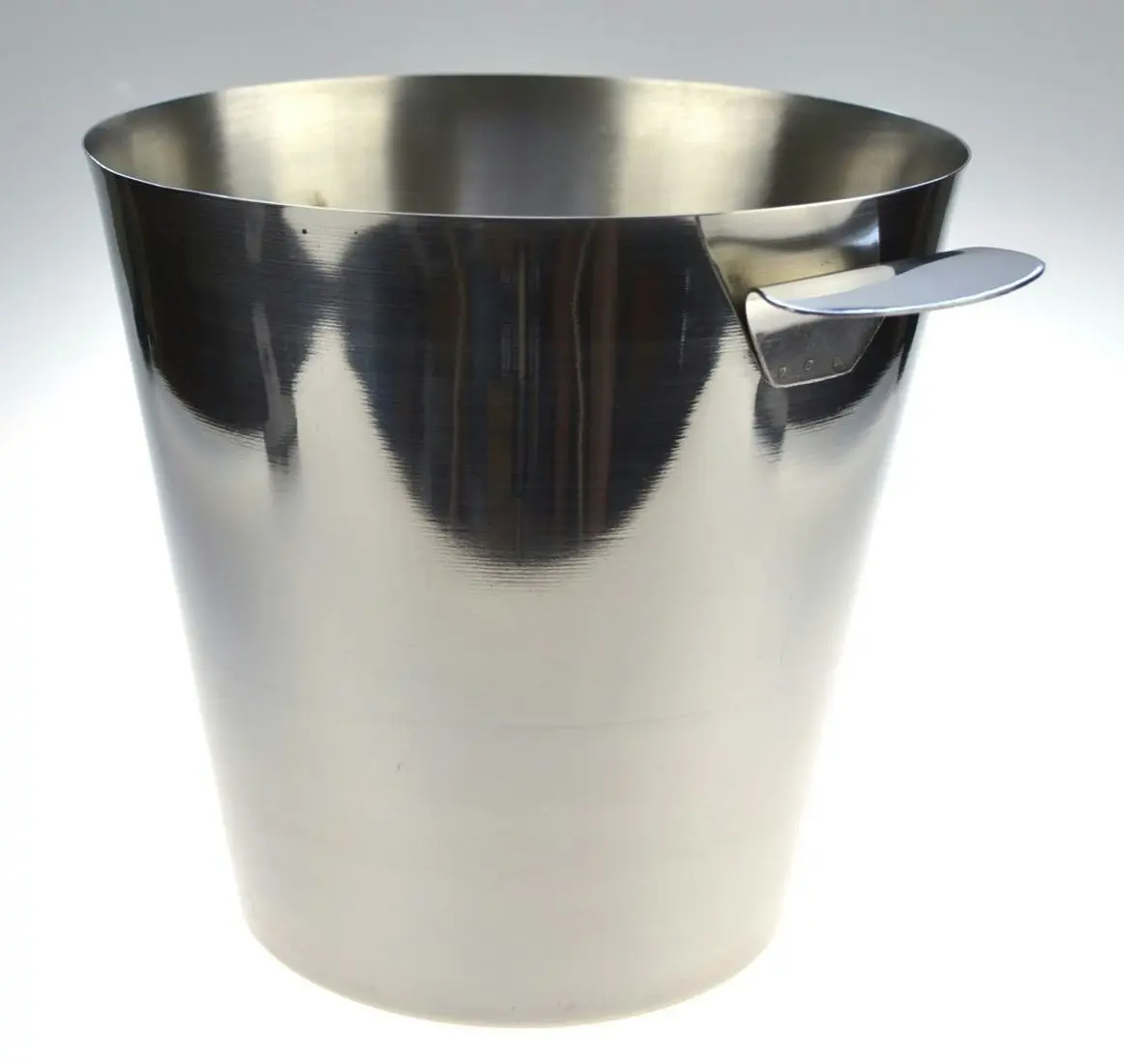 Stainless Steel Wine Bucket + Ice Tongs