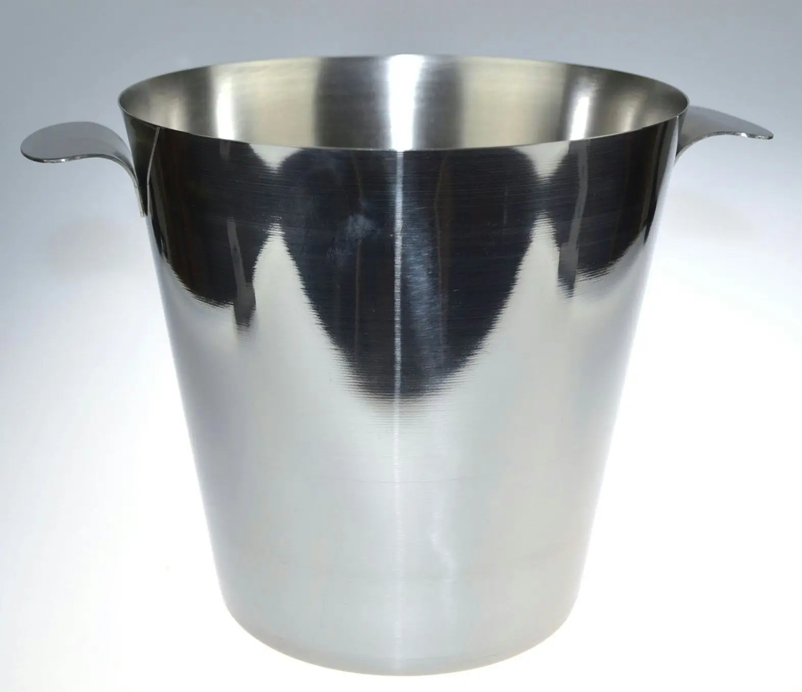 Stainless Steel Wine Bucket + Ice Tongs