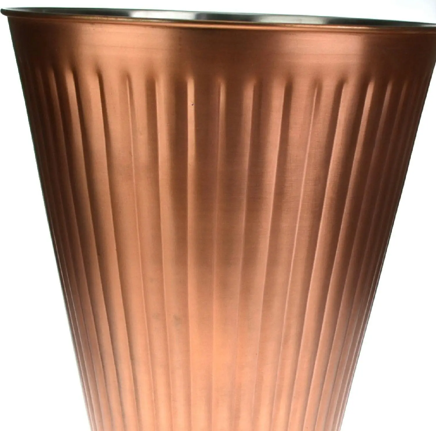 Moda Ribbed Copper Look Wine Bucket