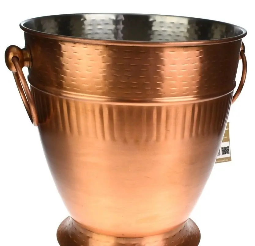 Moda Ribbed Copper Look Champagne Bucket