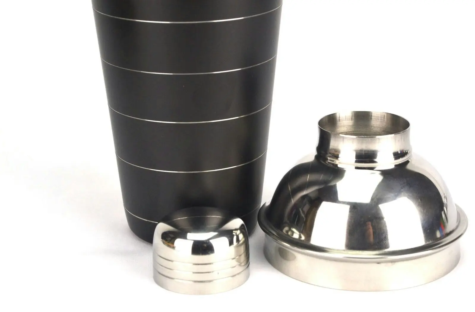 10 Piece Black Cocktail Shaker Set