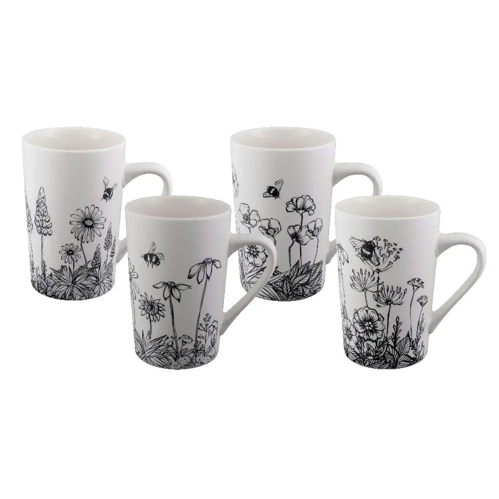 Bundanoon New Bone China Coffee & Tea Mugs   Set Of 4