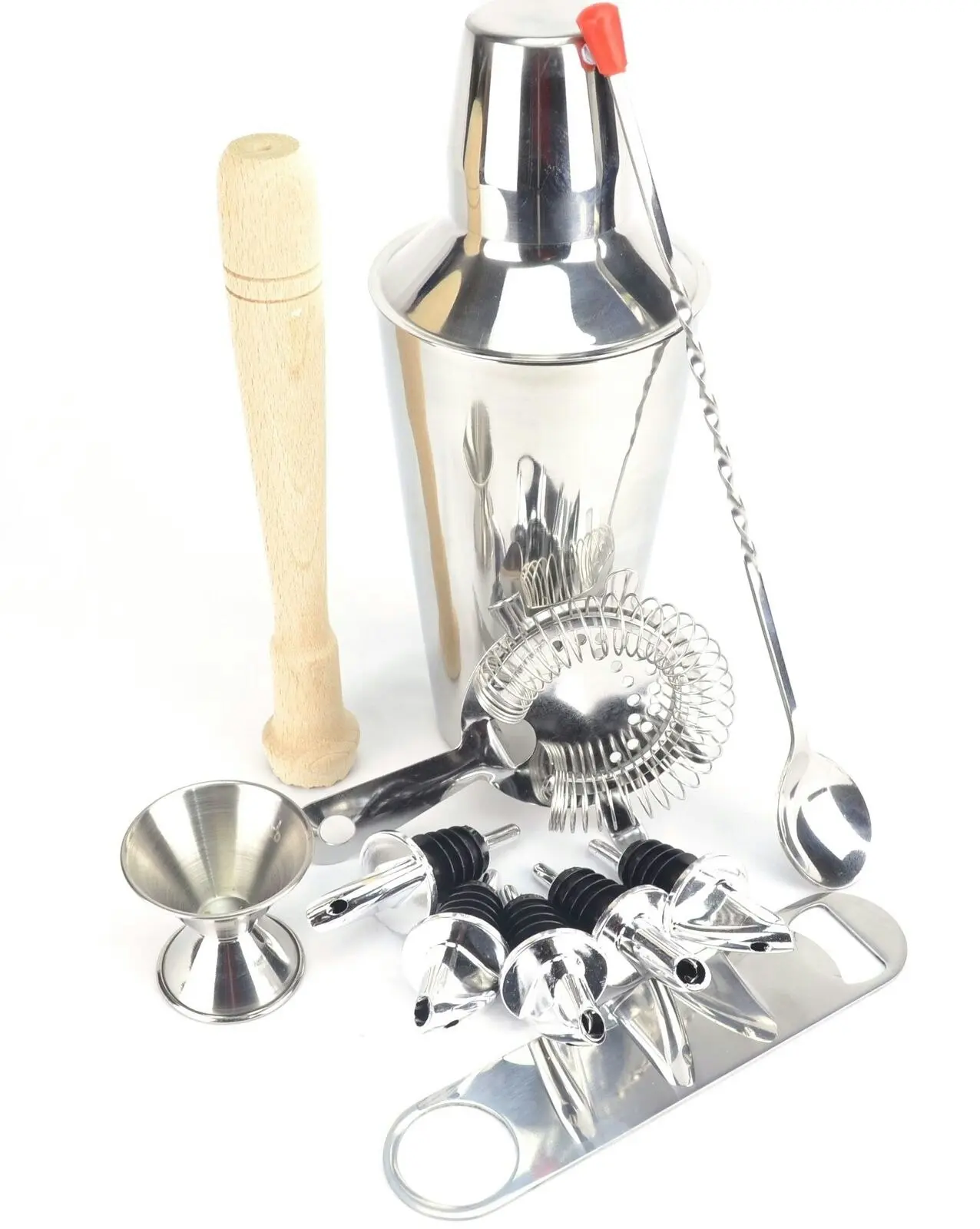 10 Piece Cocktail Shaker Set Cp   With Free Bar Blade