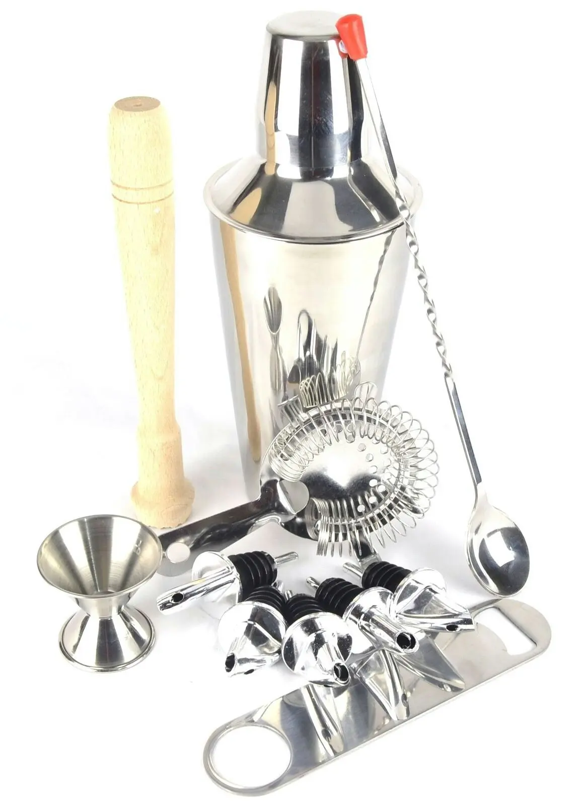 10 Piece Cocktail Shaker Set Cp   With Free Bar Blade