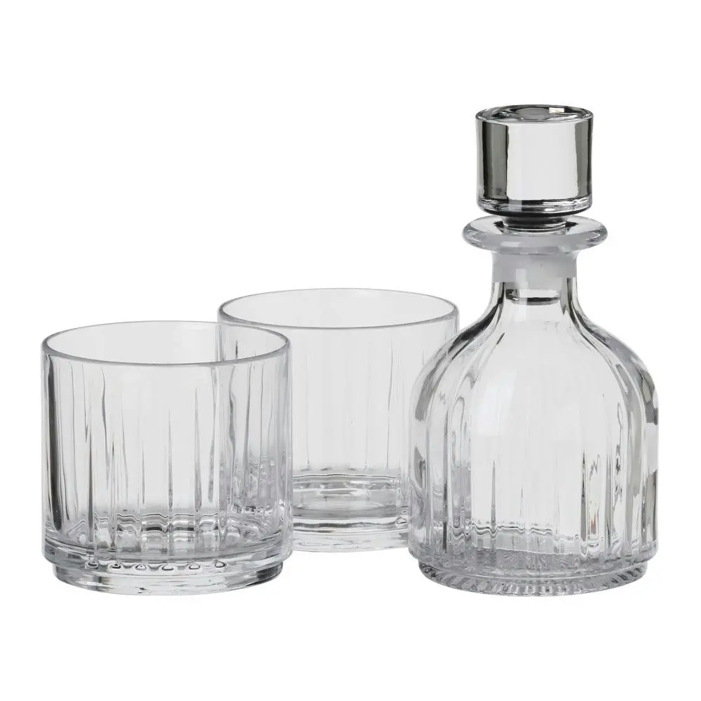 RCR Combo 3 Piece Stackable Decanter & Tumbler Set