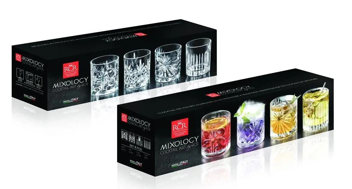 RCR Mixology Crystal Tumblers Set 4