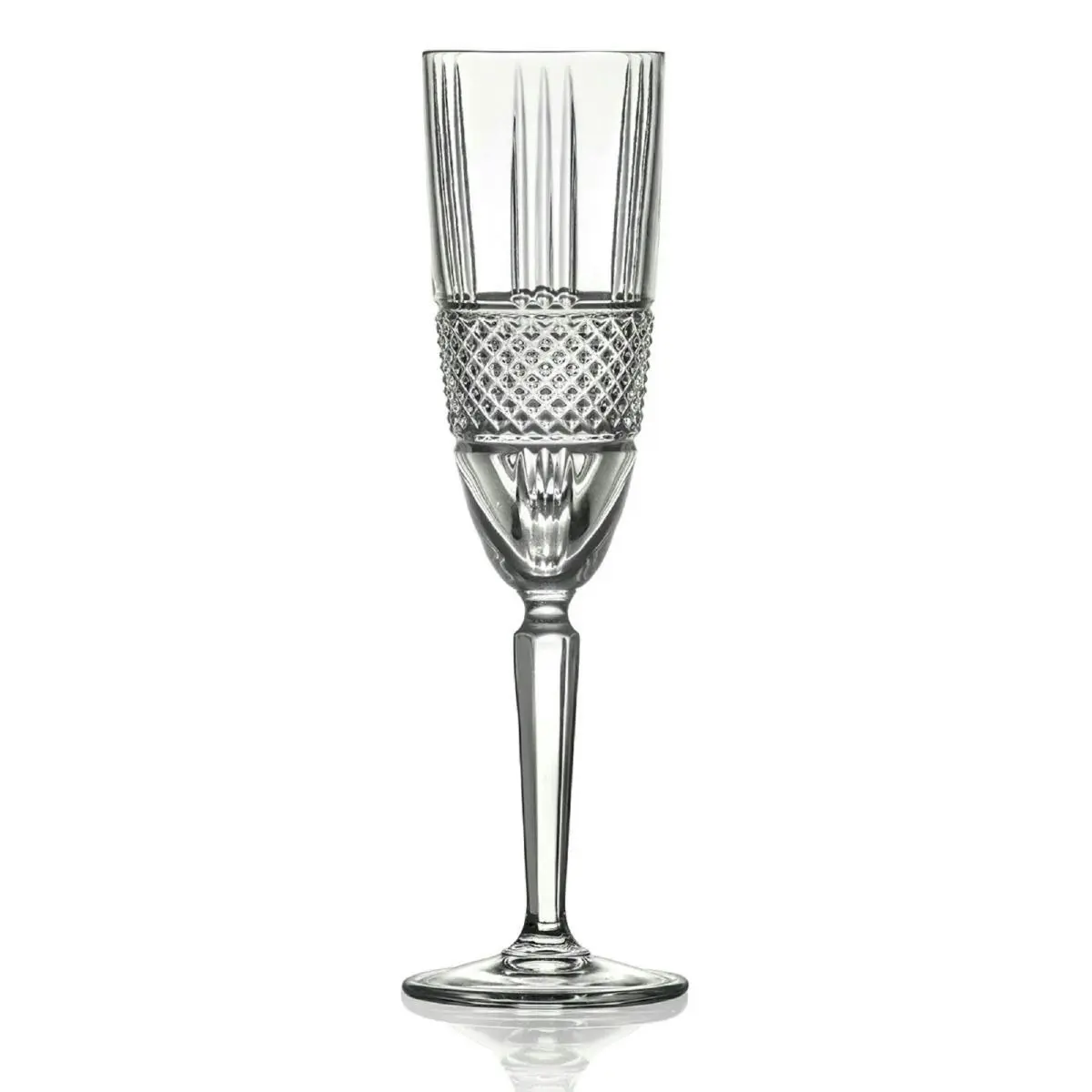 RCR BRILLIANTE CHAMPAGNE FLUTE GLASSES 185ml - SET OF 6