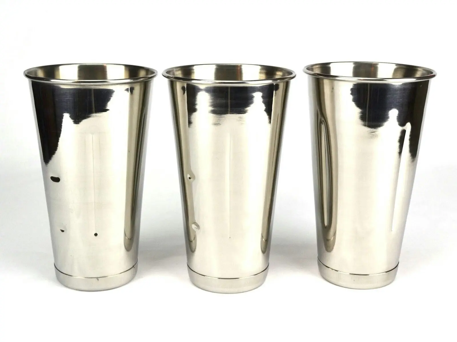 Trenton  Stainless Steel Milkshake Cups   Set Of 3