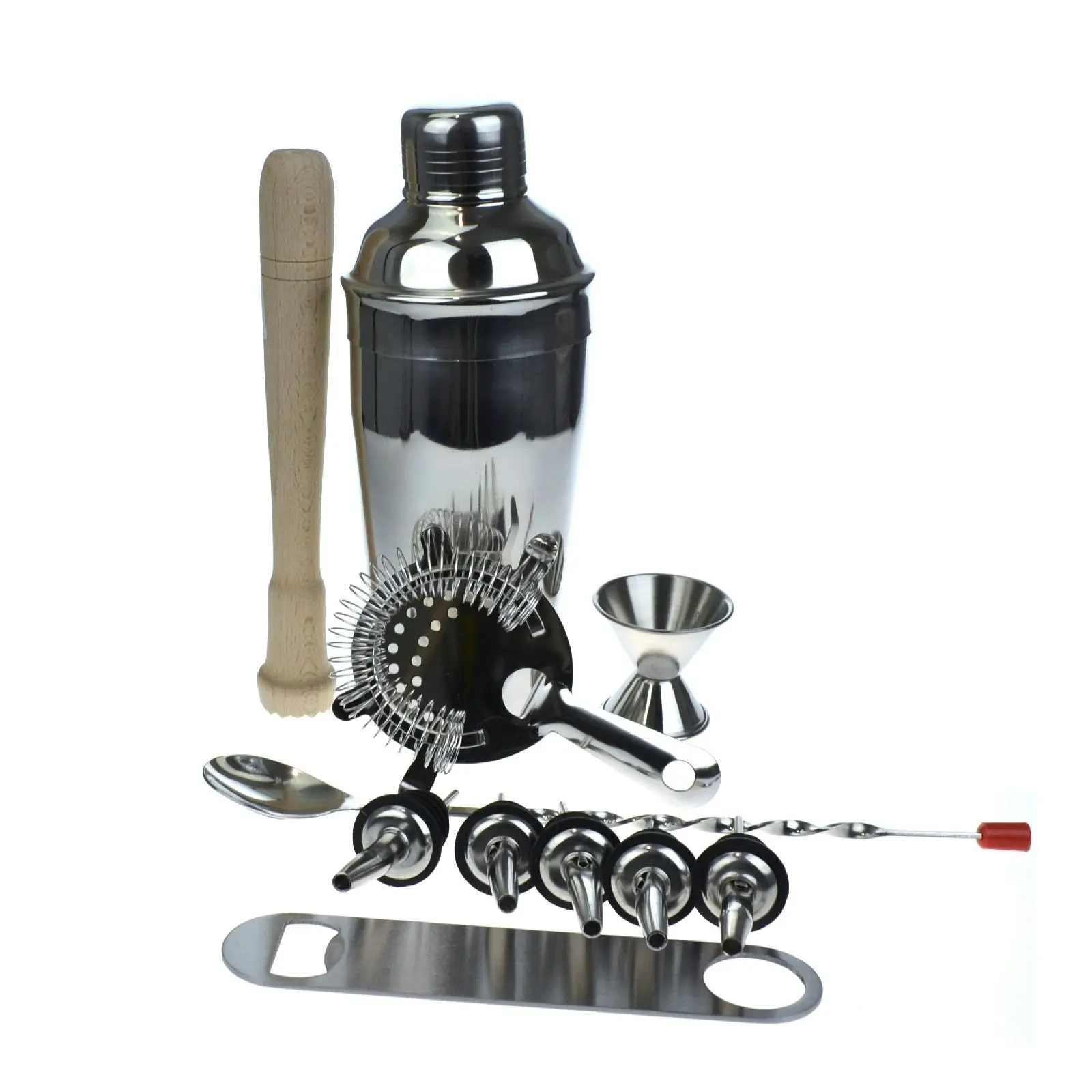 Deluxe 10 Piece Cocktail Shaker Set   With Free Bar Blade