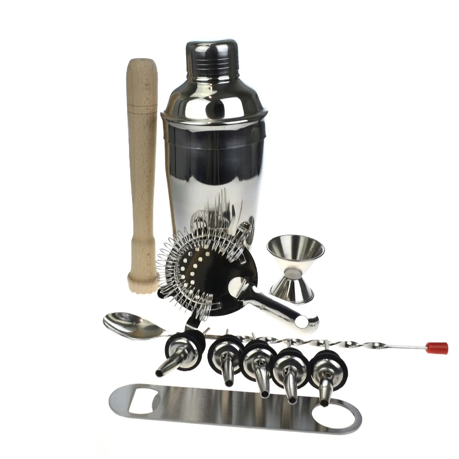 Deluxe 10 Piece Cocktail Shaker Set   With Free Bar Blade