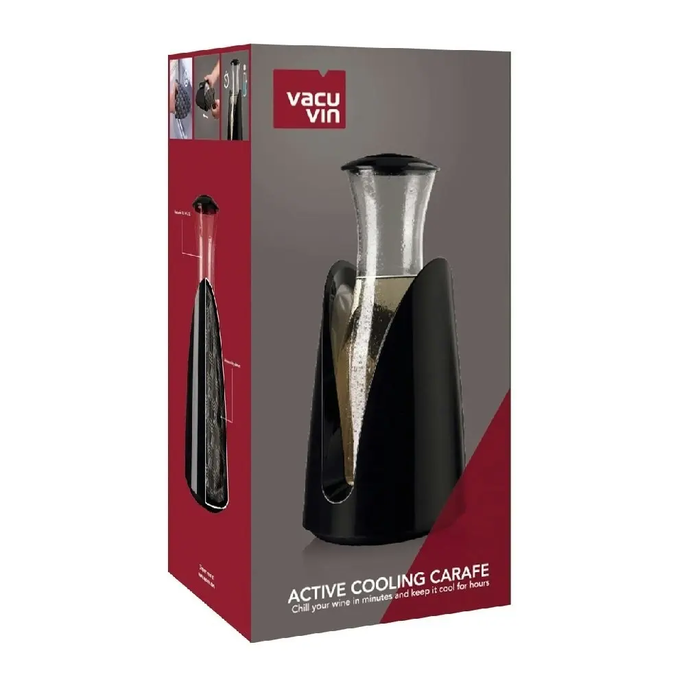 Vacu Vin Active Cooling Carafe Black