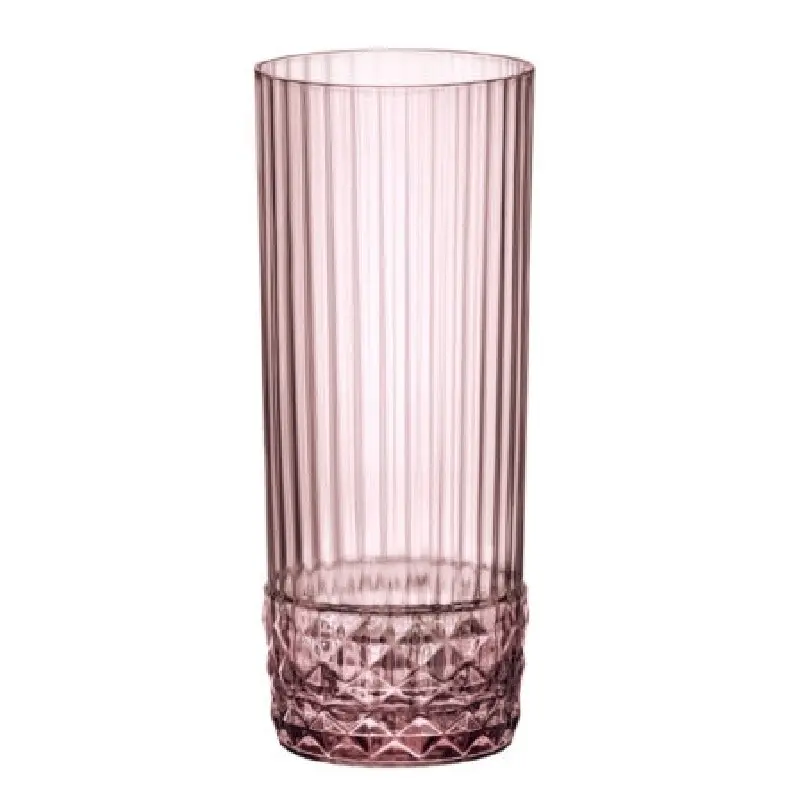 Bormioli Rocco AMERICA '20s 400ml LONG DRINK GLASSES SET 6 - LILAC