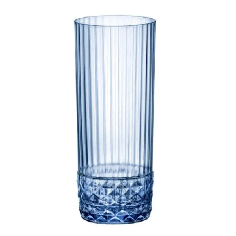 Bormioli Rocco AMERICA 20s 400ml LONG DRINK GLASSES SET 6 -SAPPHIRE