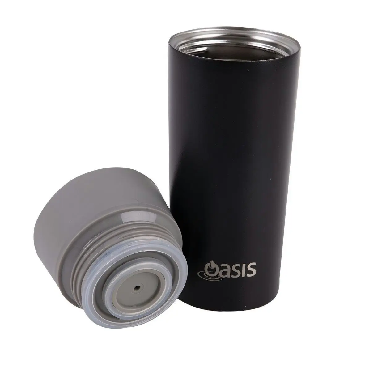 Oasis STAINLESS STEEL DOUBLE WALL INSULATED TRAVEL MUG 360ml