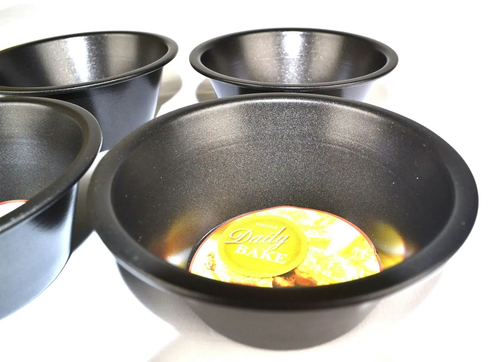 Daily Bake 12cm x 5cm NON STICK MINI PIE PANS - SET of 4