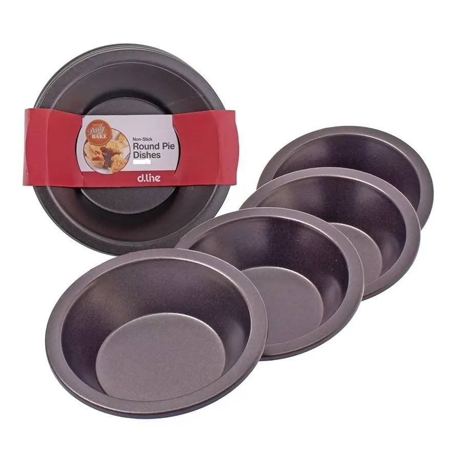 Daily Bake NON-STICK MINI PIE PANS 12cm x 3cm SET OF 6