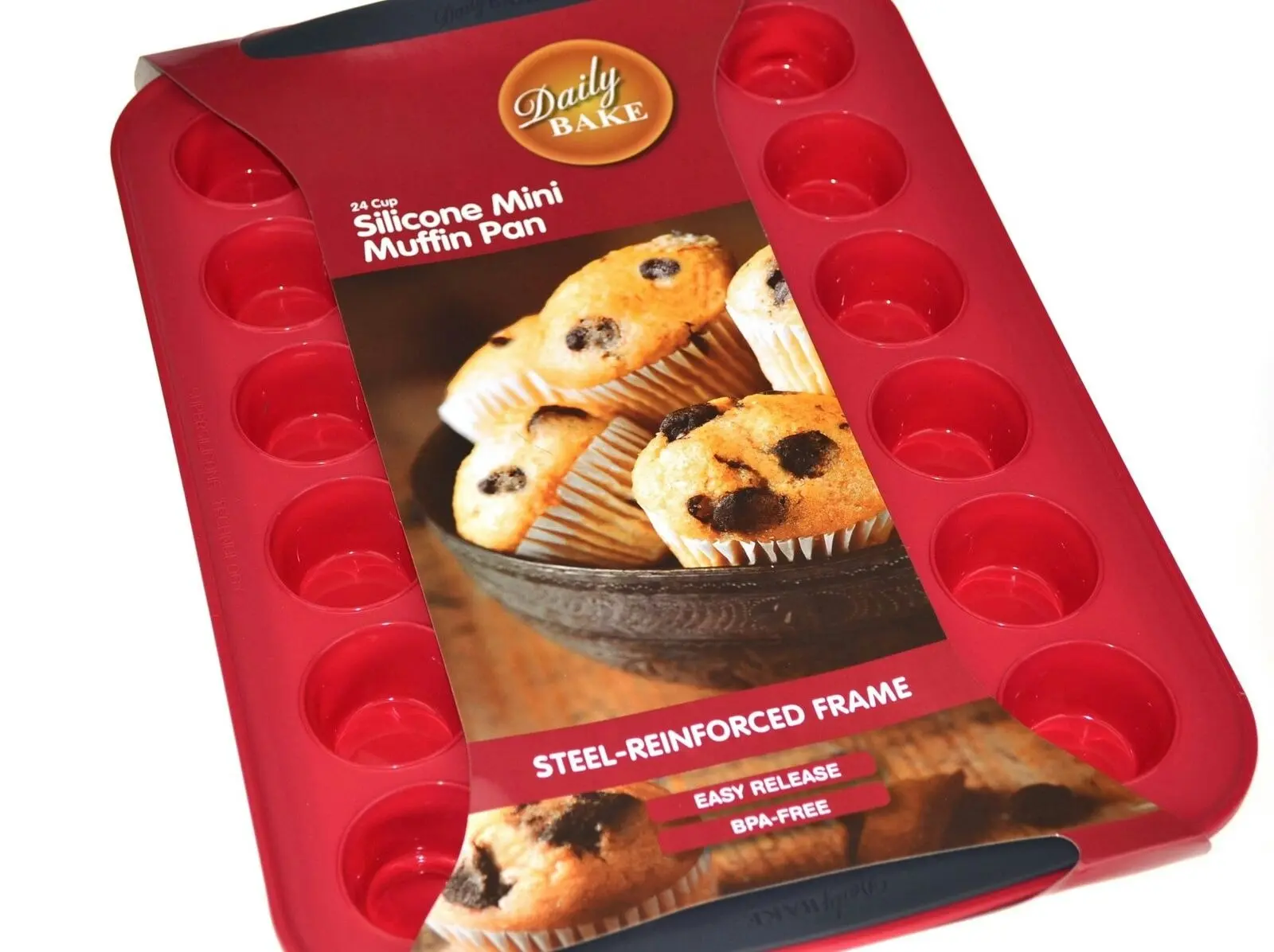 Silicone 24 Cup Mini Muffin Pan