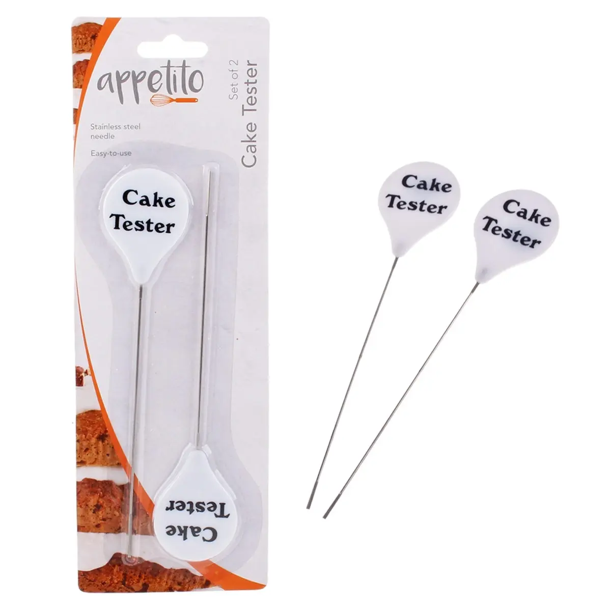 Appetito Set Of 2 Cake Testers