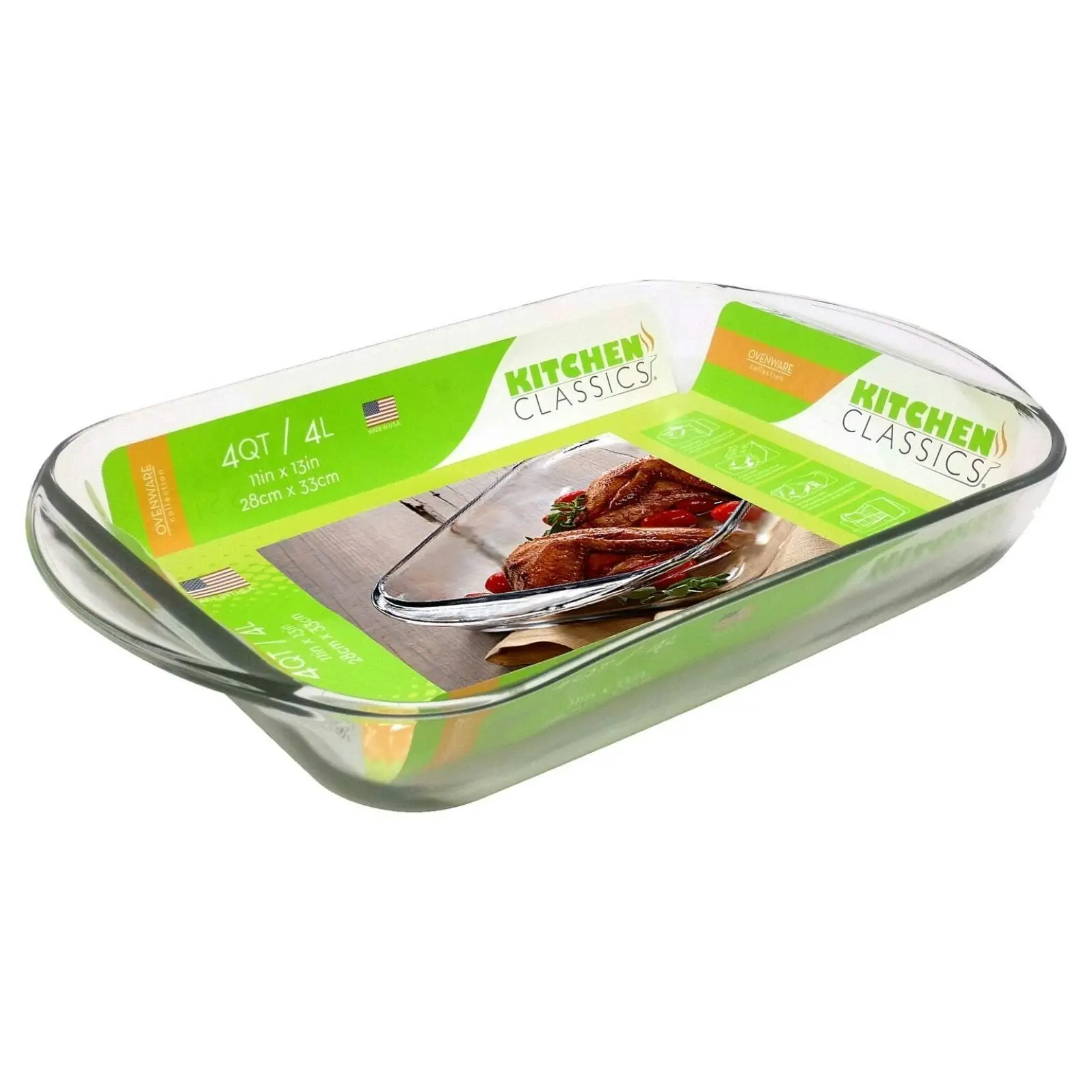 Kitchen Classics GLASS BAKING DISH - 2L, 3L or 4L