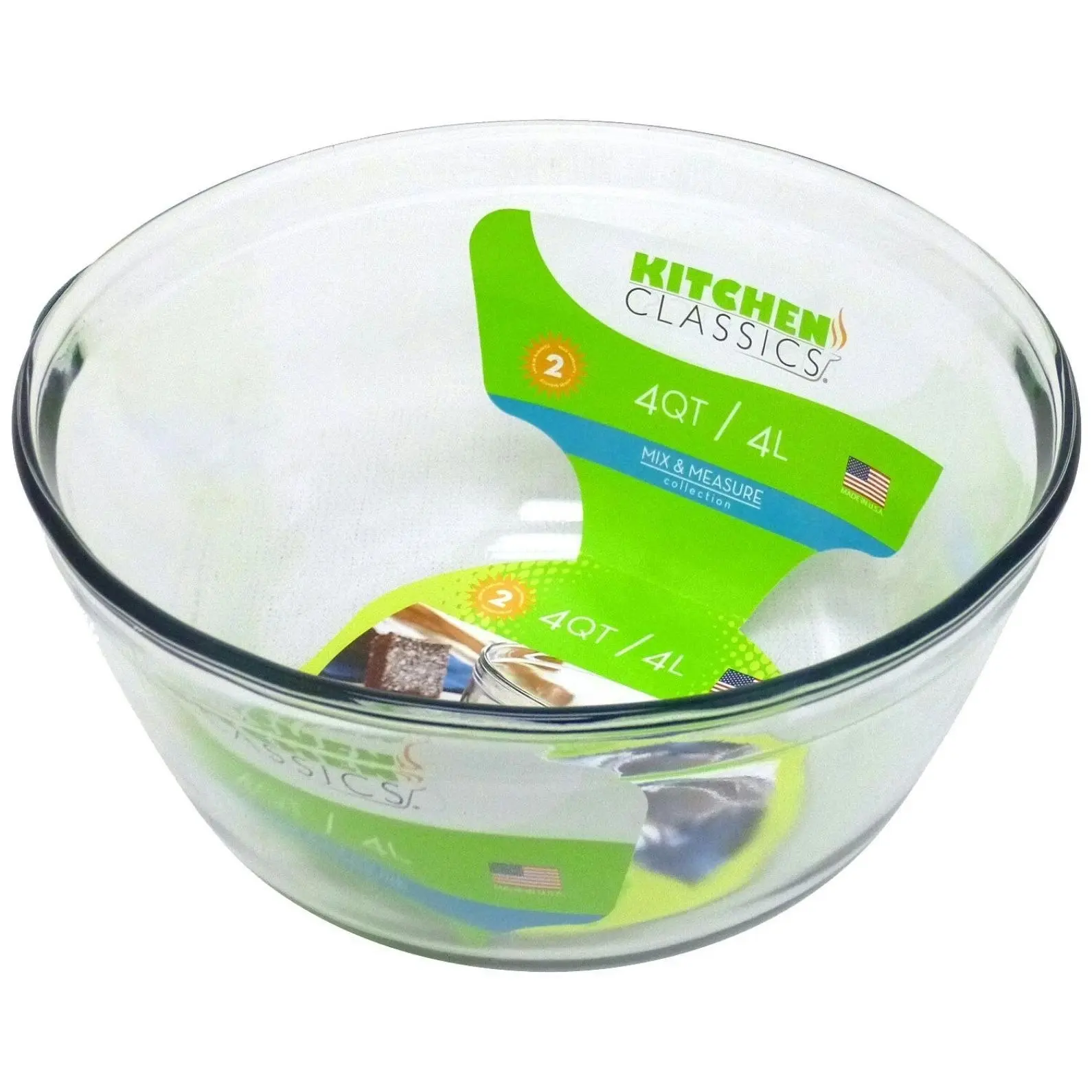 Kitchen Classics Glass Mixing Bowl   3 Sizes