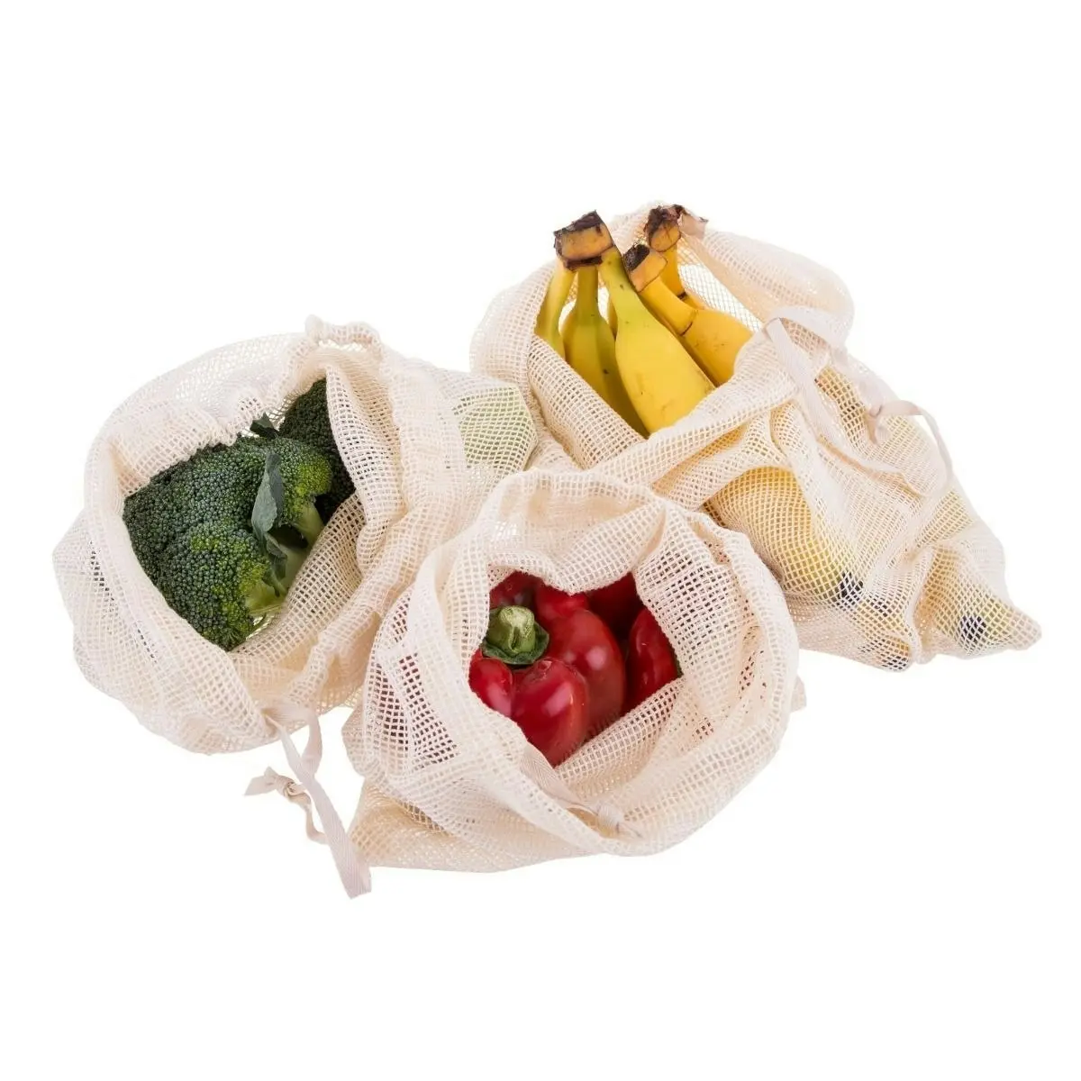 Appetito Reusable Produce Bags   Set Of 3