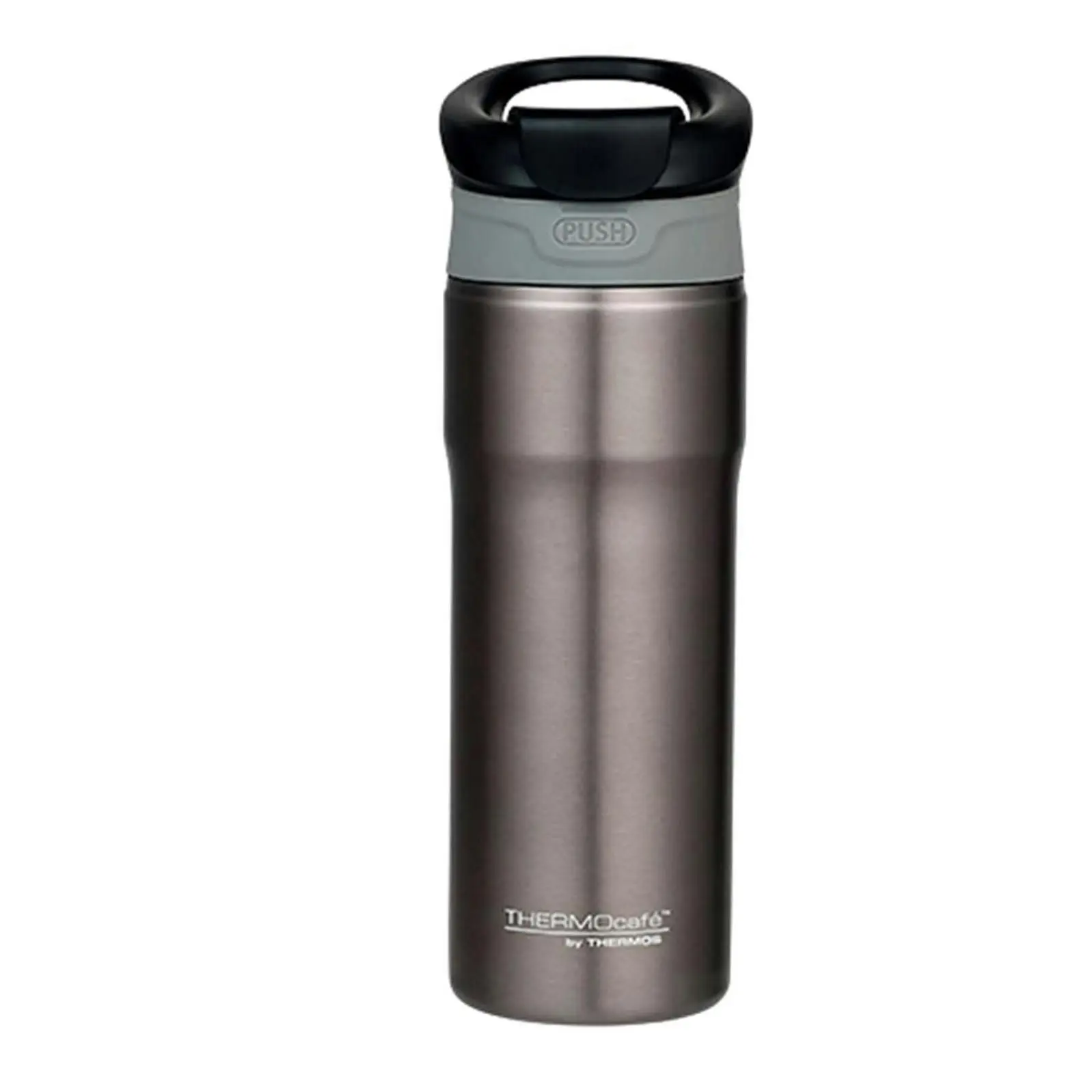 Thermos THERMOCAFE 450ml VACUUM INSULATED TRAVEL MUG - RED, SMOKE OR TEAL