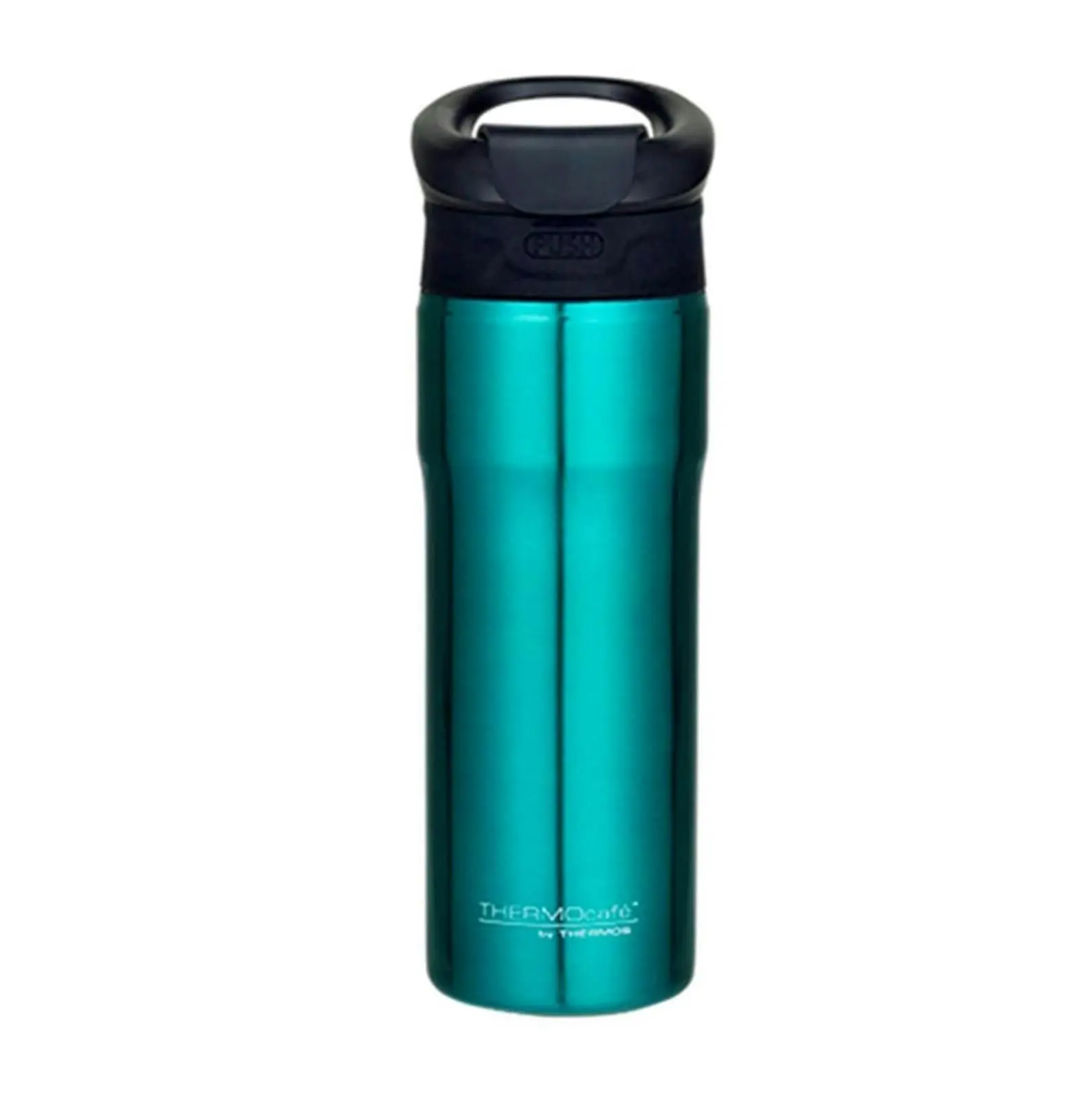 Thermos THERMOCAFE 450ml VACUUM INSULATED TRAVEL MUG - RED, SMOKE OR TEAL