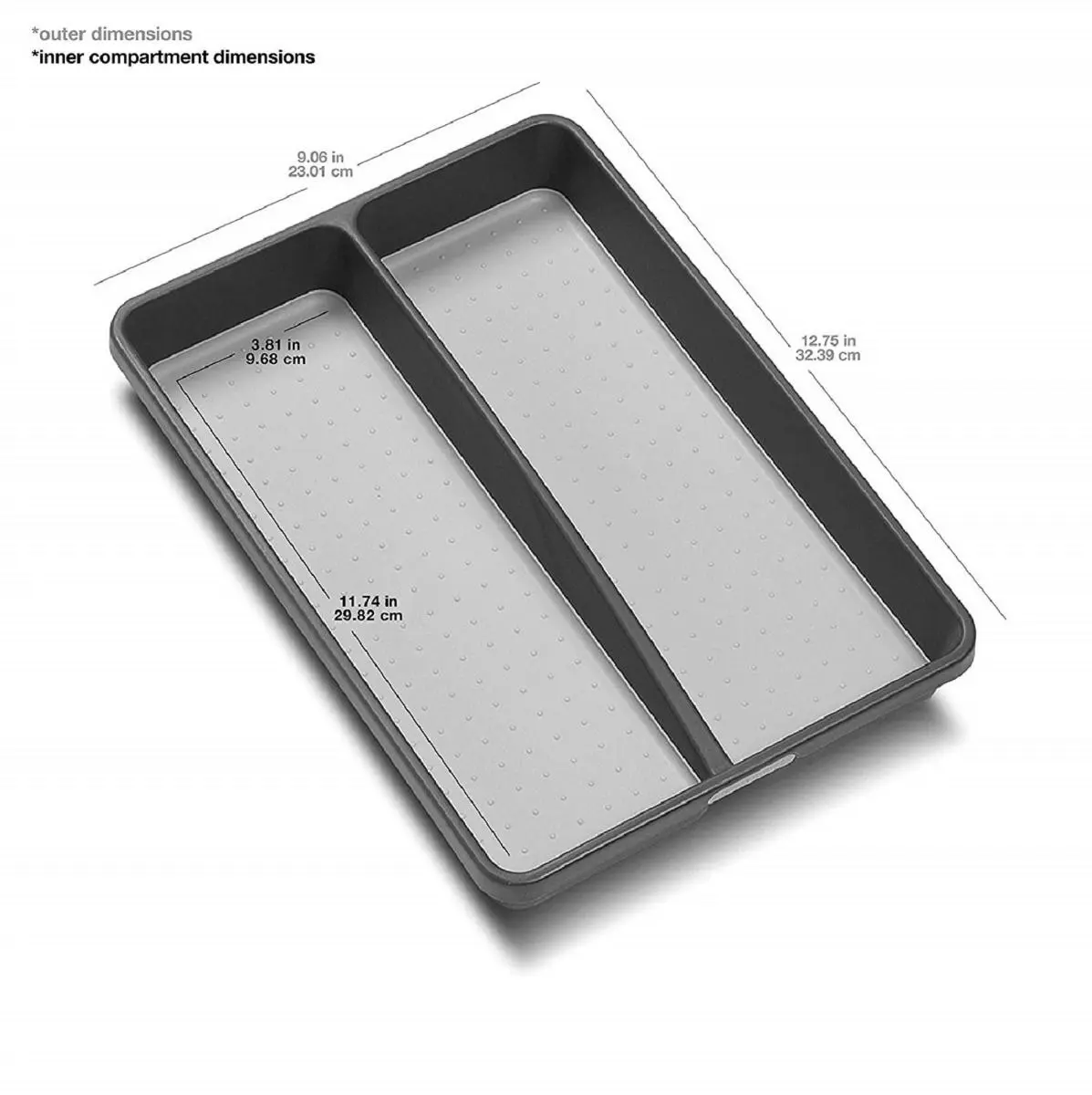 Madesmart 2 Compartment Mini Utility Tray