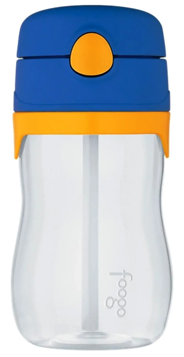 Thermos FOOGO 360ml TRITAN DRINK BOTTLE WITH STRAW - PINK OR BLUE