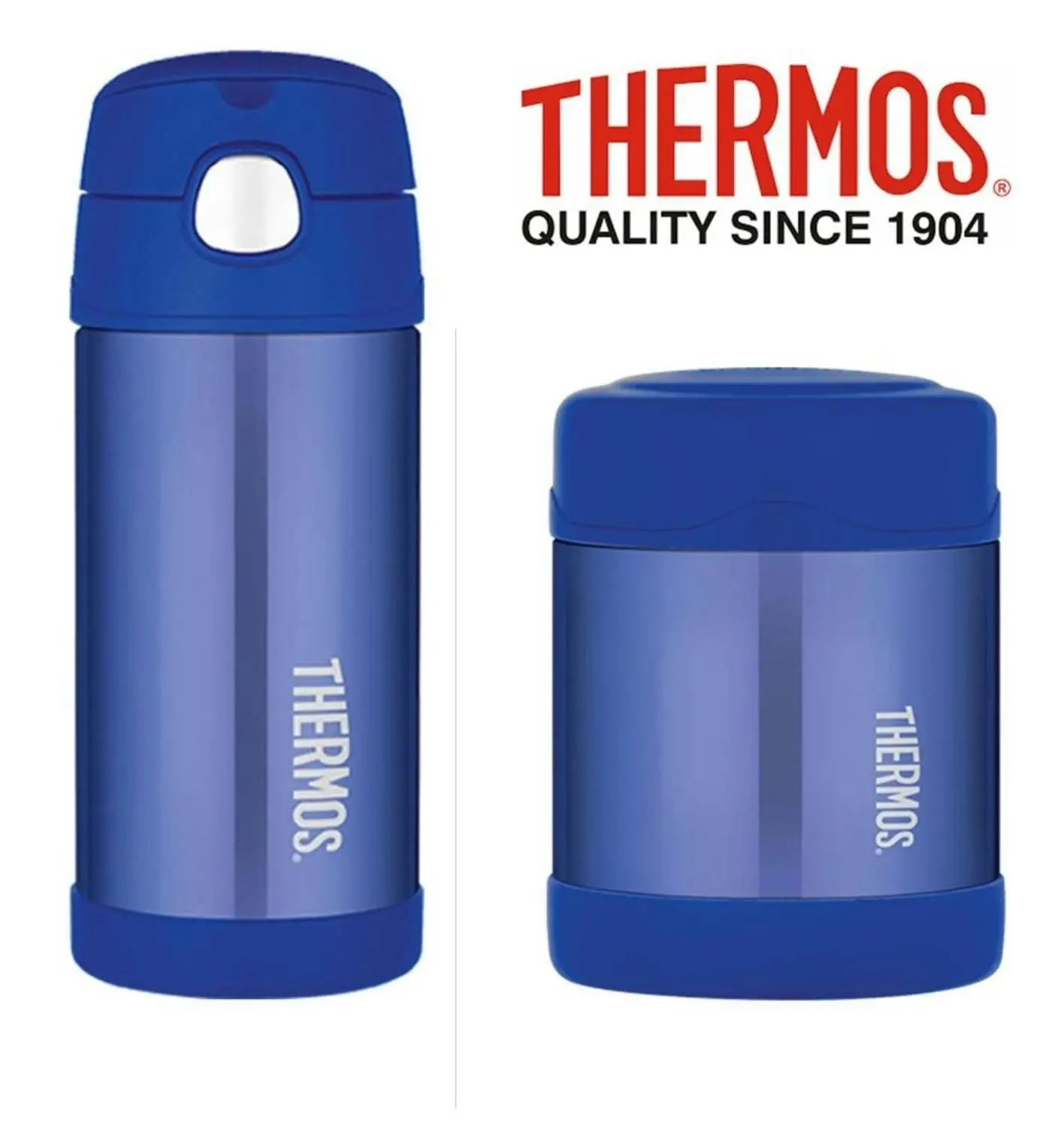 Thermos FUNTAINER 355ml DRINK BOTTLE + 290ml FOOD JAR - BLUE OR PINK