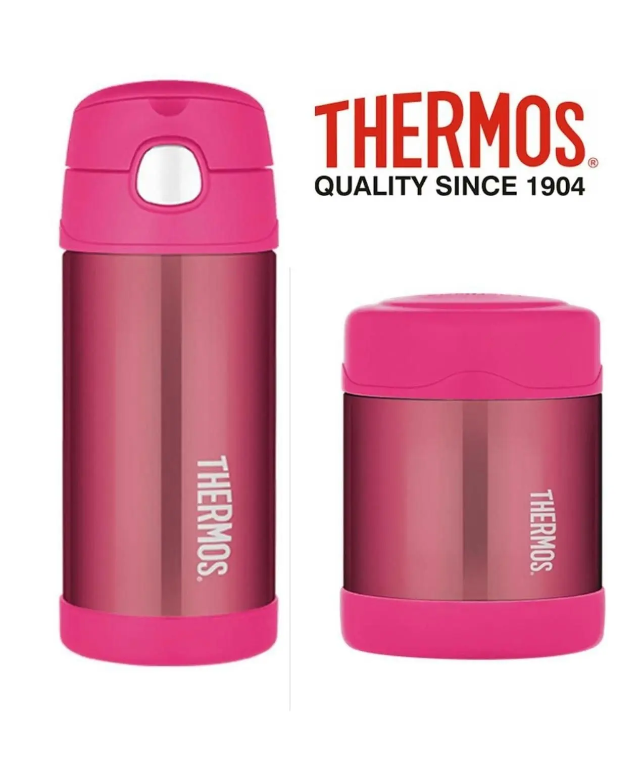 Thermos FUNTAINER 355ml DRINK BOTTLE + 290ml FOOD JAR - BLUE OR PINK