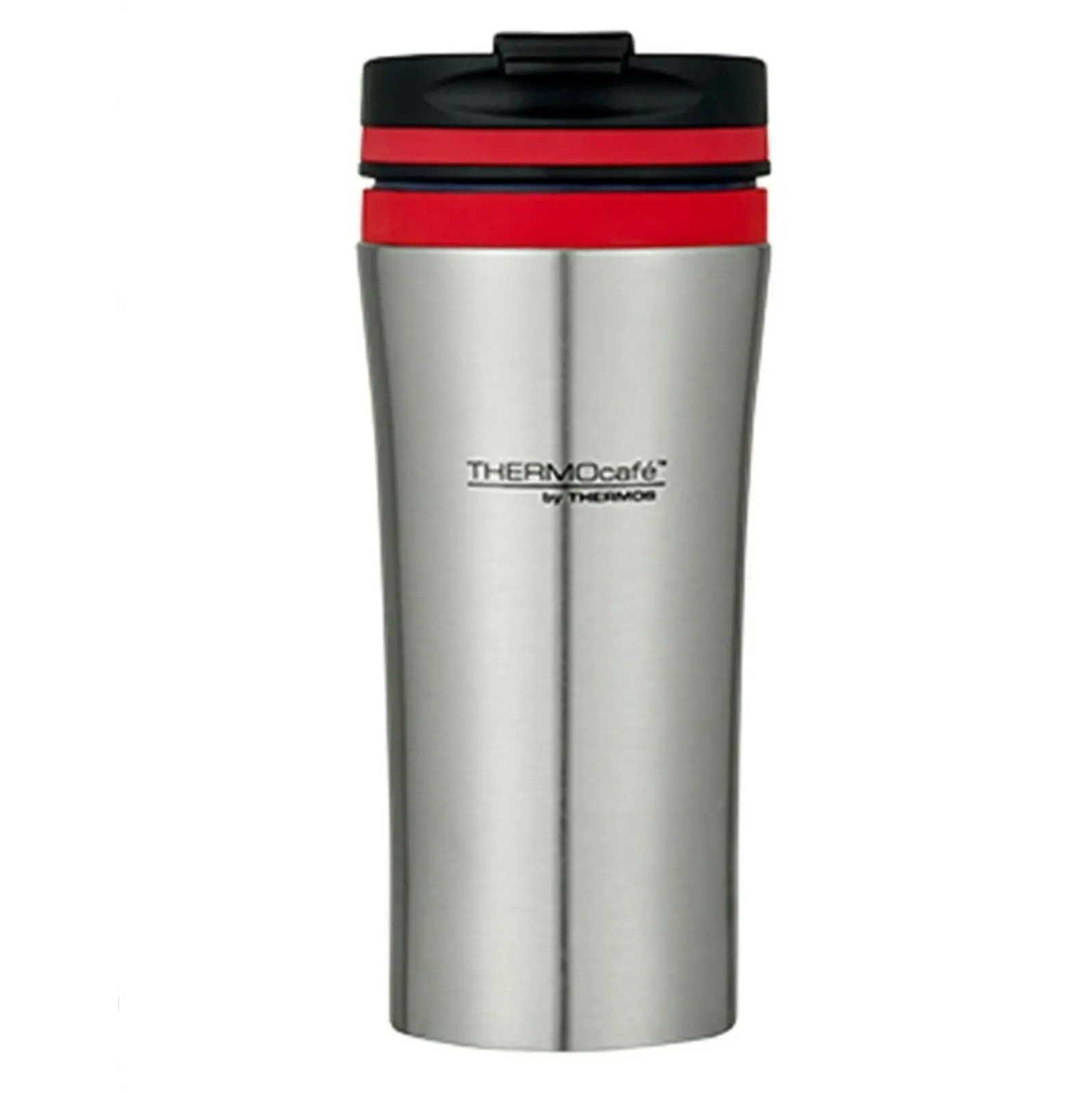 Thermos THERMOCAFE DOUBLE WALL STAINLESS STEEL TRAVEL TUMBLER 380ml - RED OR BLUE