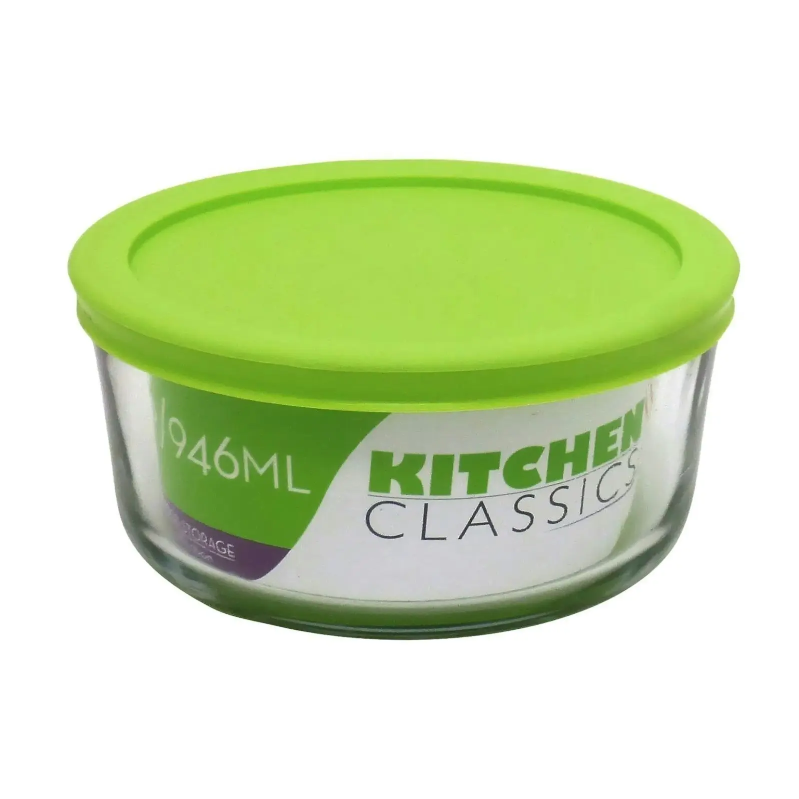 Kitchen Classics Round Glass Dish With Lid   2, 4 Or 7 Cup