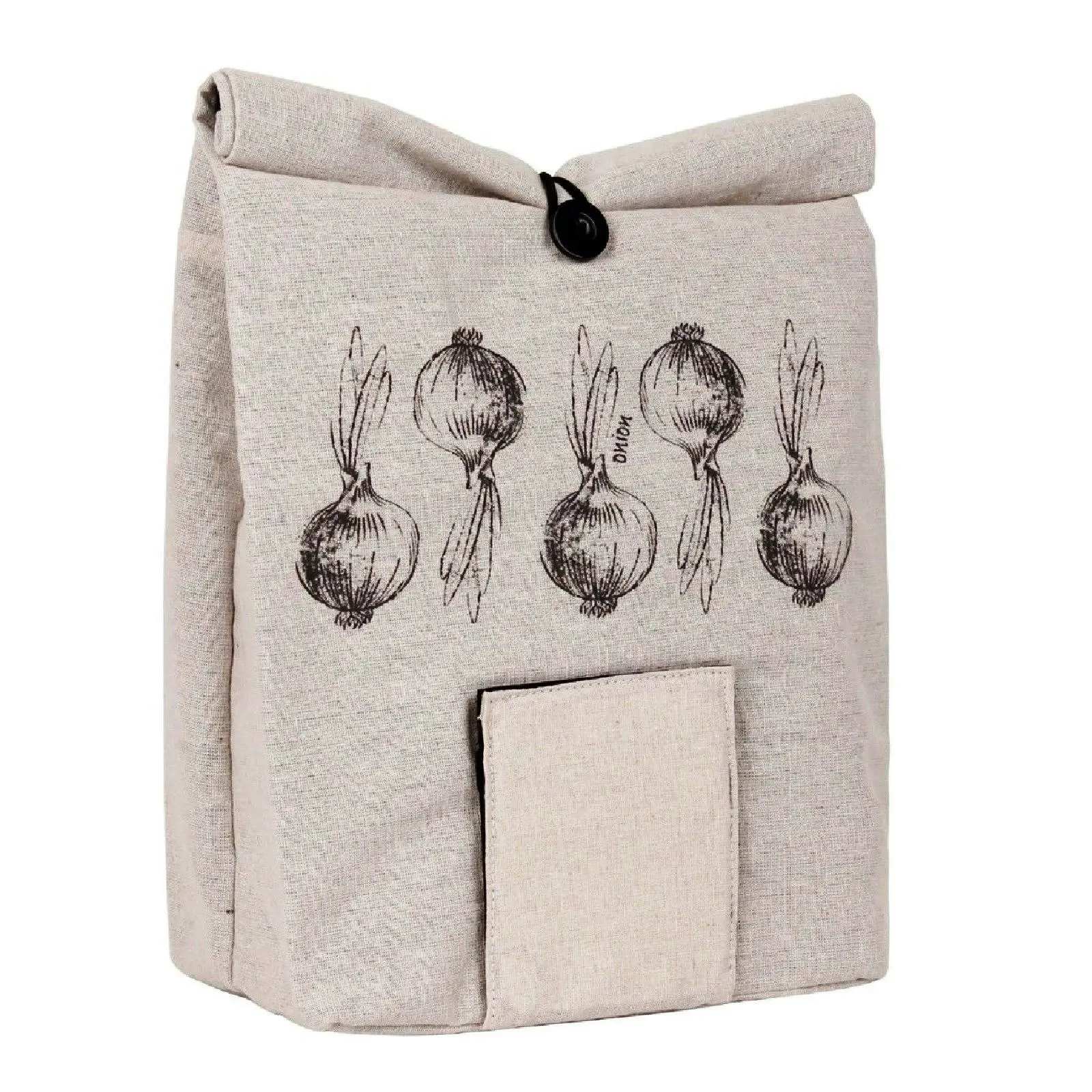 White Magic Linen Potato, Onion Or Vegetable Storage Bag