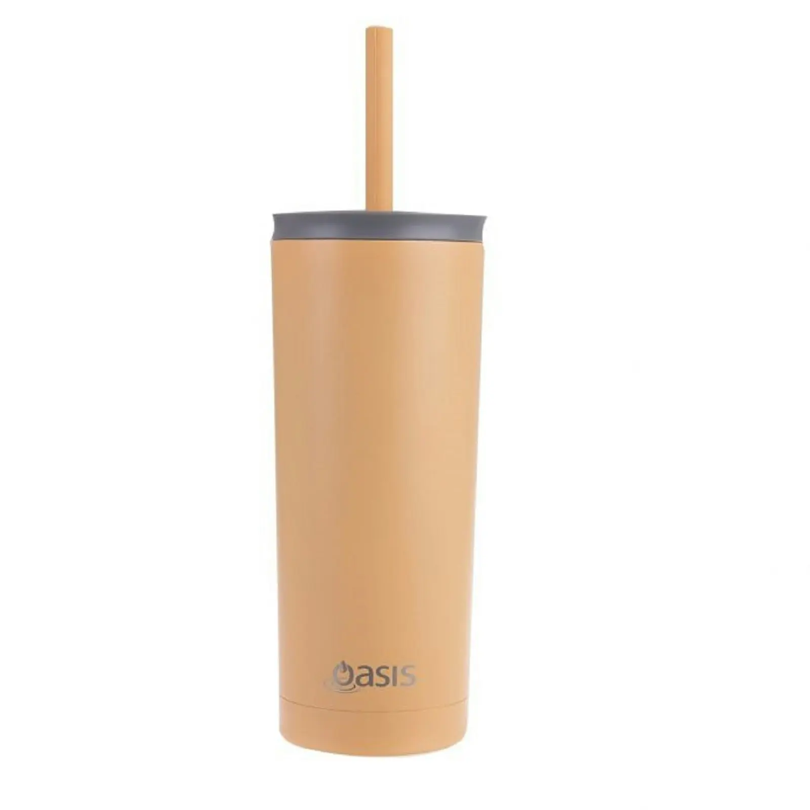 Oasis STAINLESS STEEL 600ml SUPER SIPPER WITH STRAW