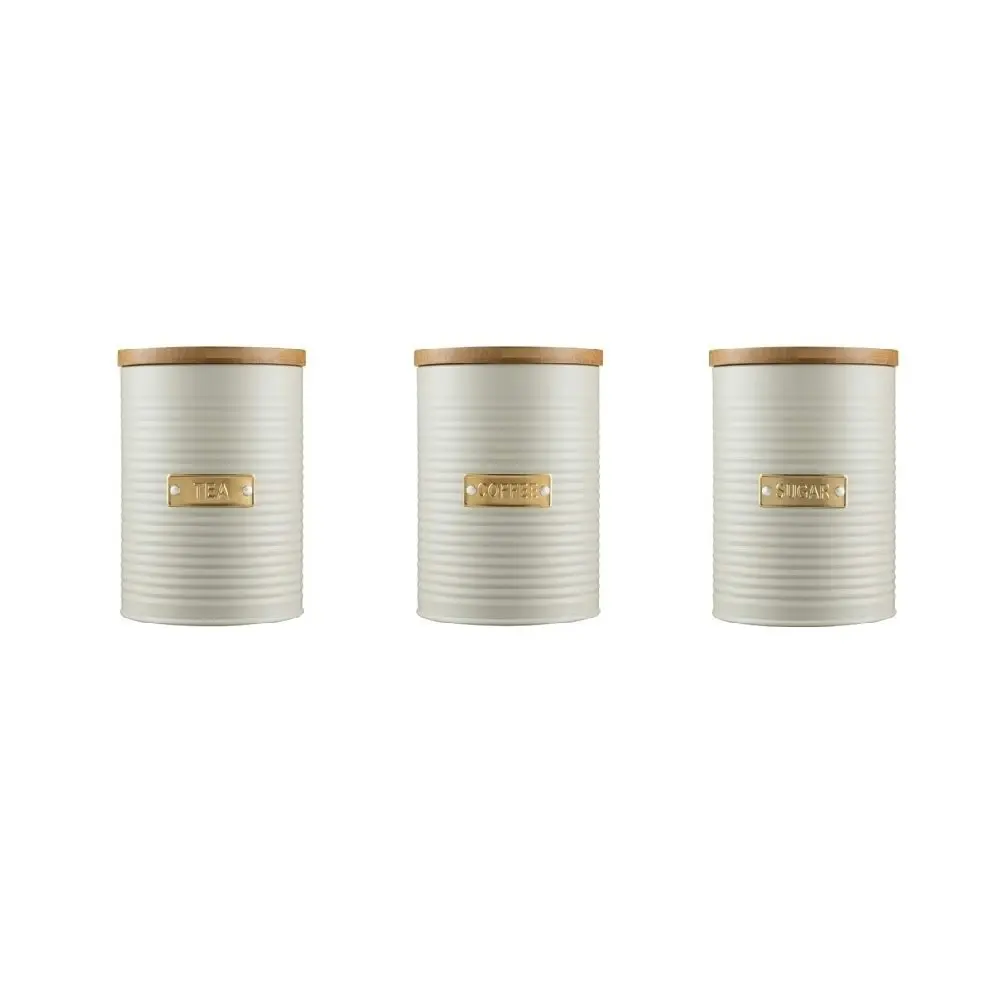 Typhoon Metal Tea Coffee Or Sugar Canisters 1 Litre