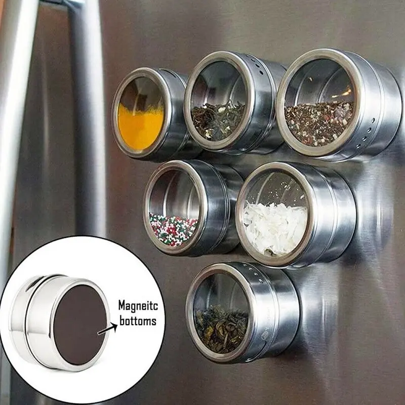 Appetito Magnetic Spice Cans Set Of 5