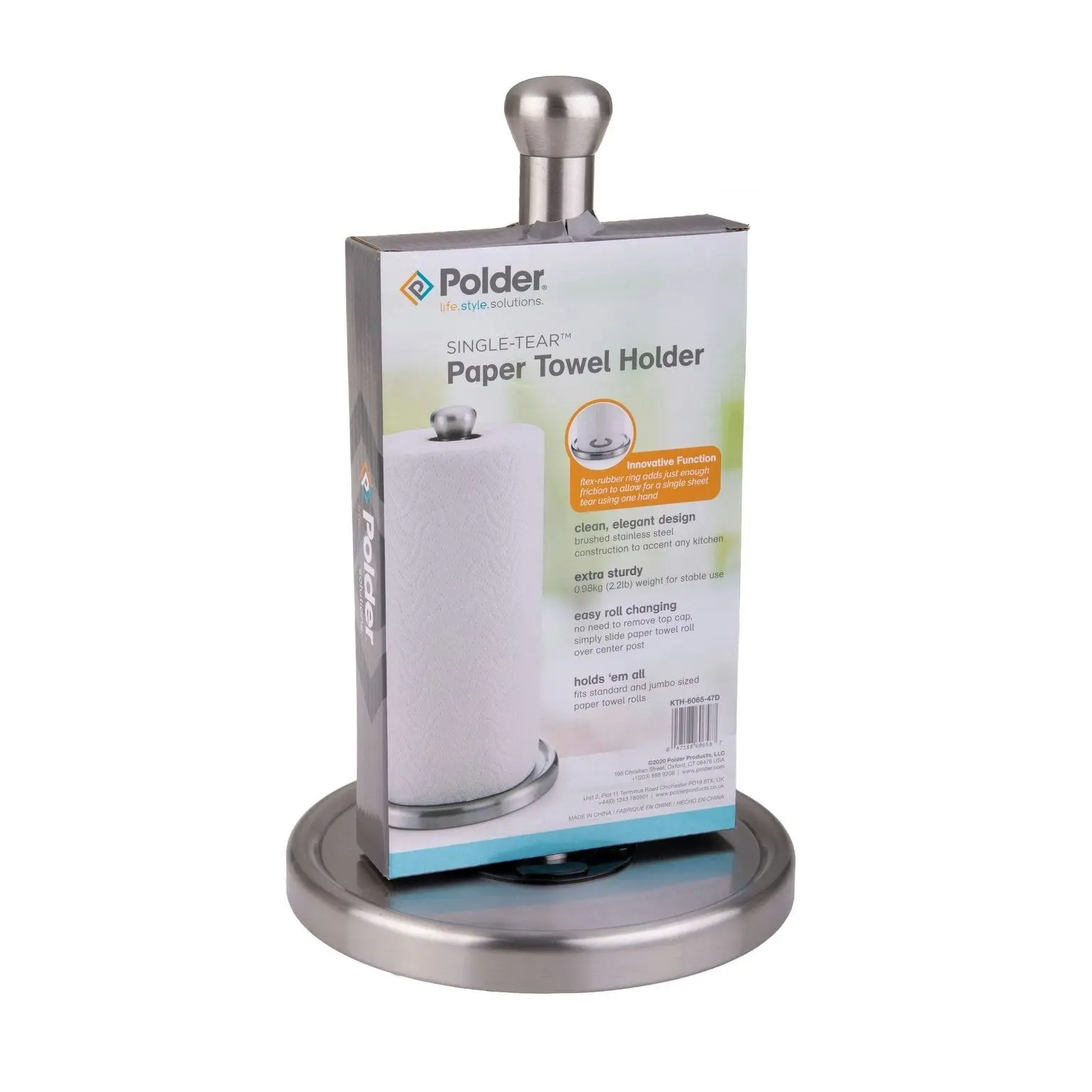 Polder Single Tear Paper Towel Holder