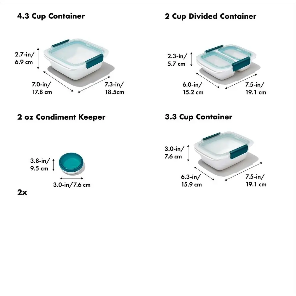 OXO Good Grips Prep And Go 10 Piece Container Set