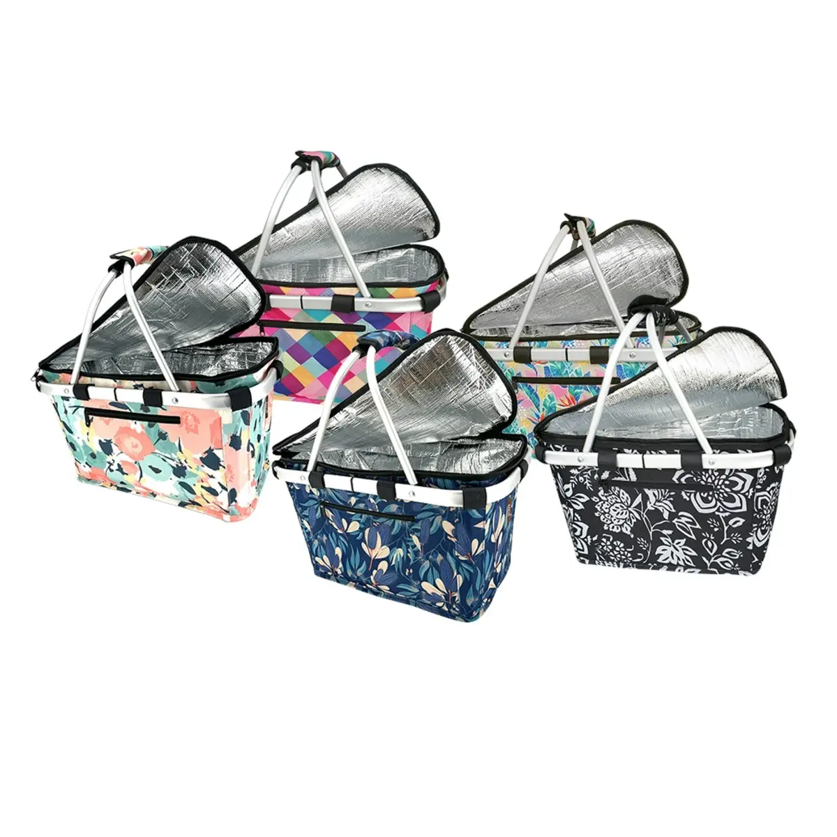 Sachi Insulated Carry Basket With Lid