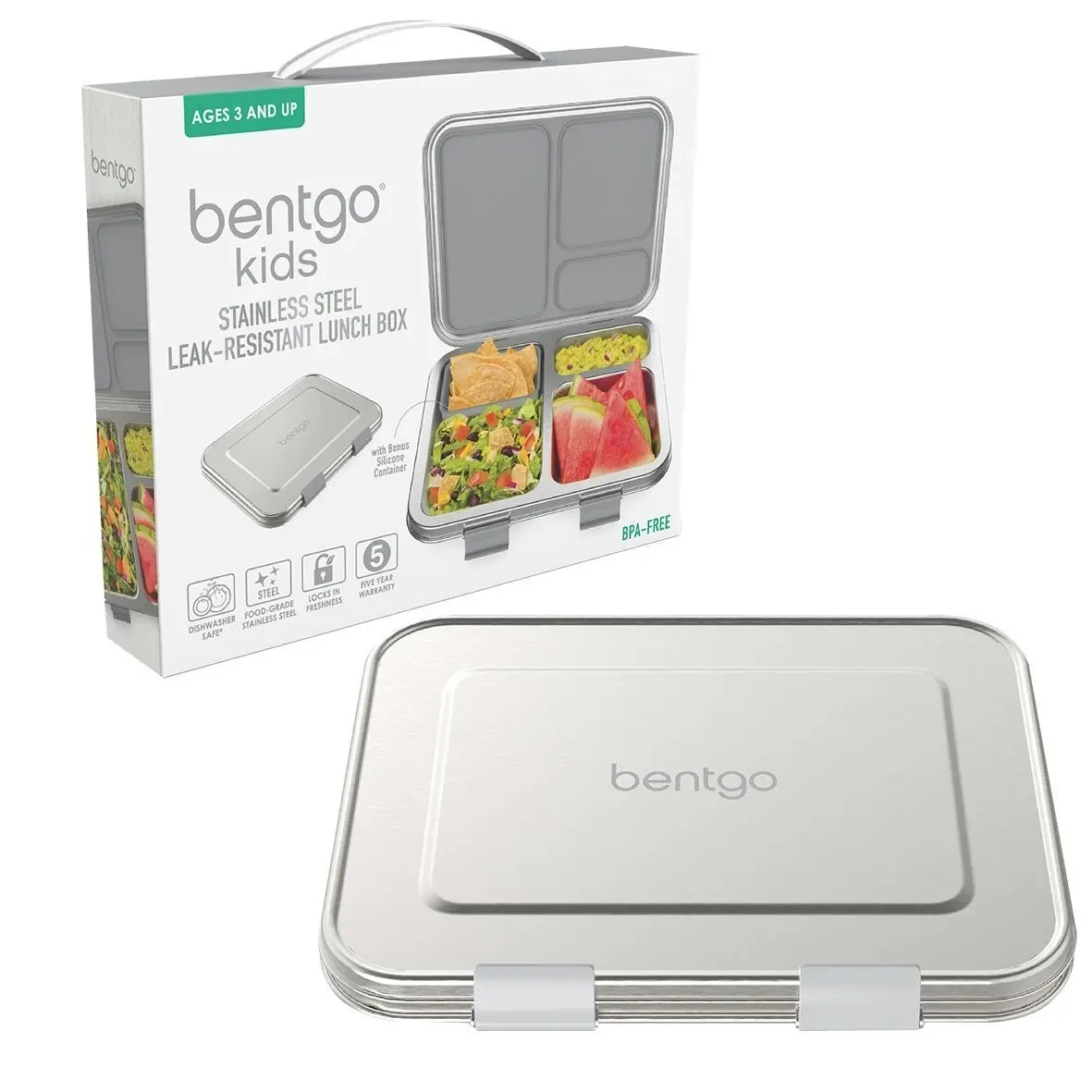 Bentgo Kids Stainless Steel Leak Resistant Bento Lunch Box