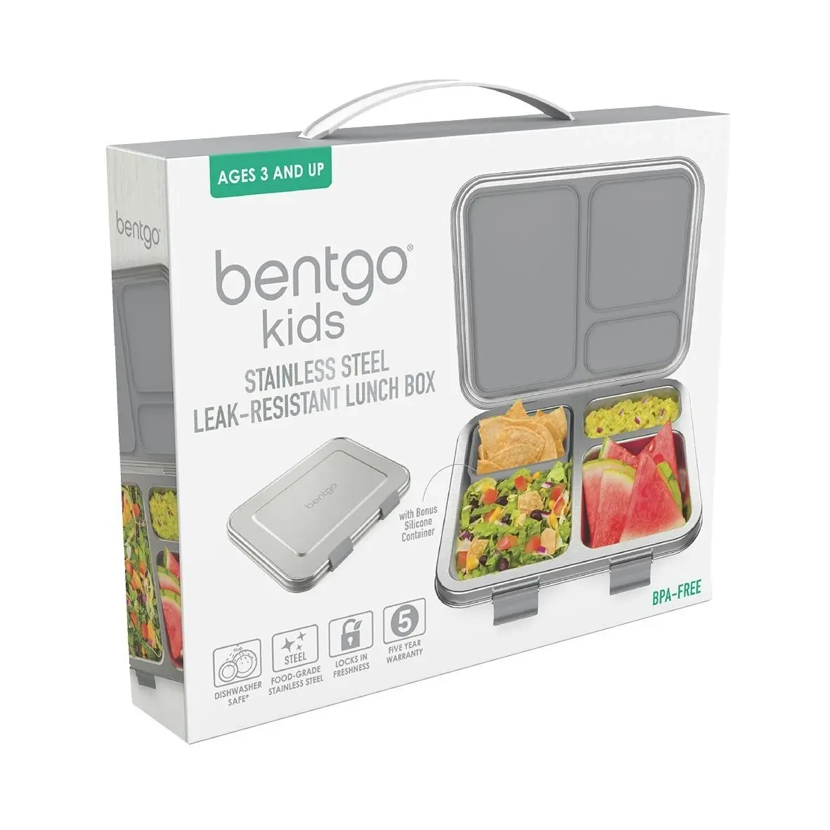 Bentgo Kids Stainless Steel Leak Resistant Bento Lunch Box