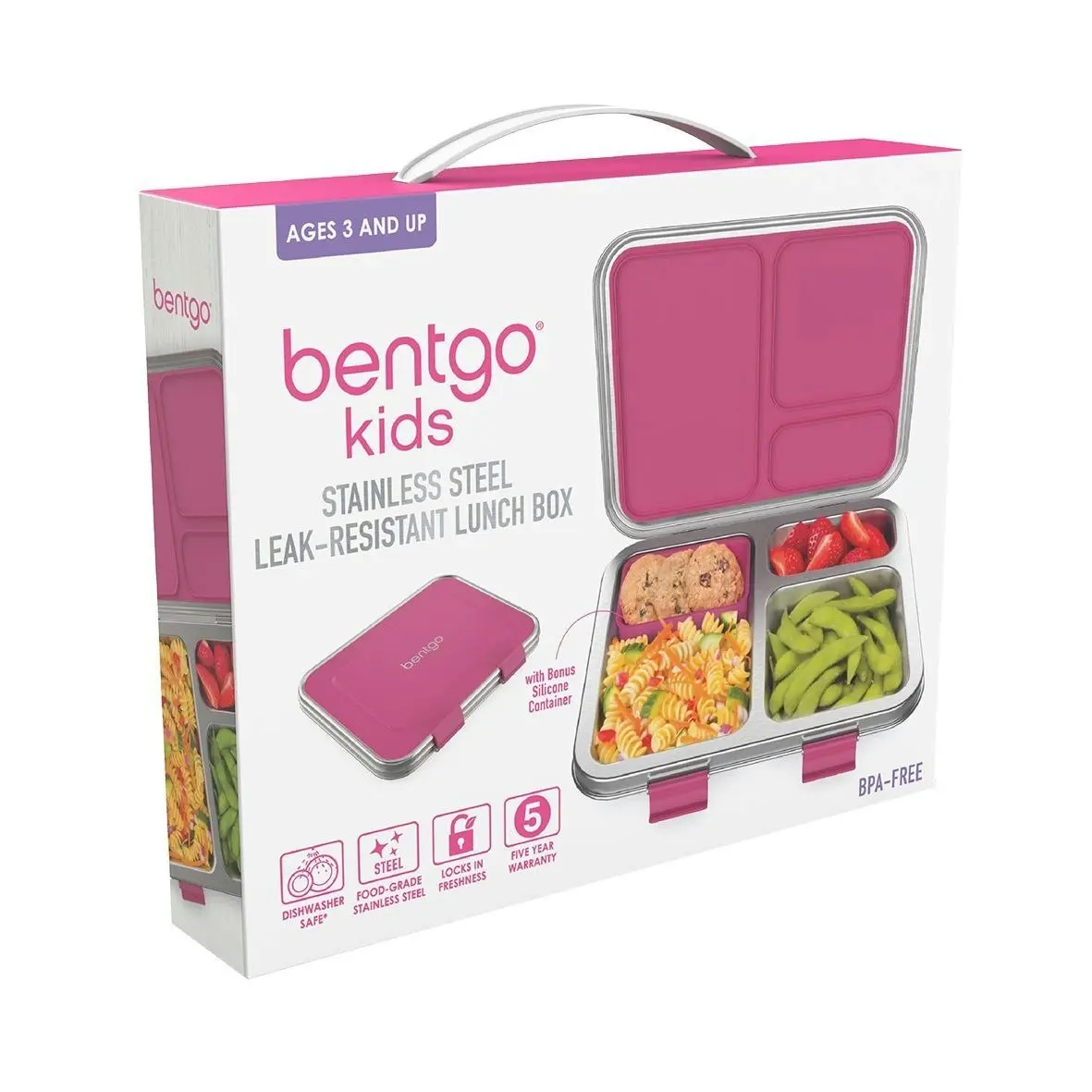 Bentgo Kids Stainless Steel Leak Resistant Bento Lunch Box