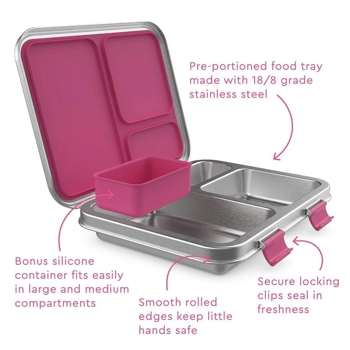 Bentgo Kids Stainless Steel Leak Resistant Bento Lunch Box