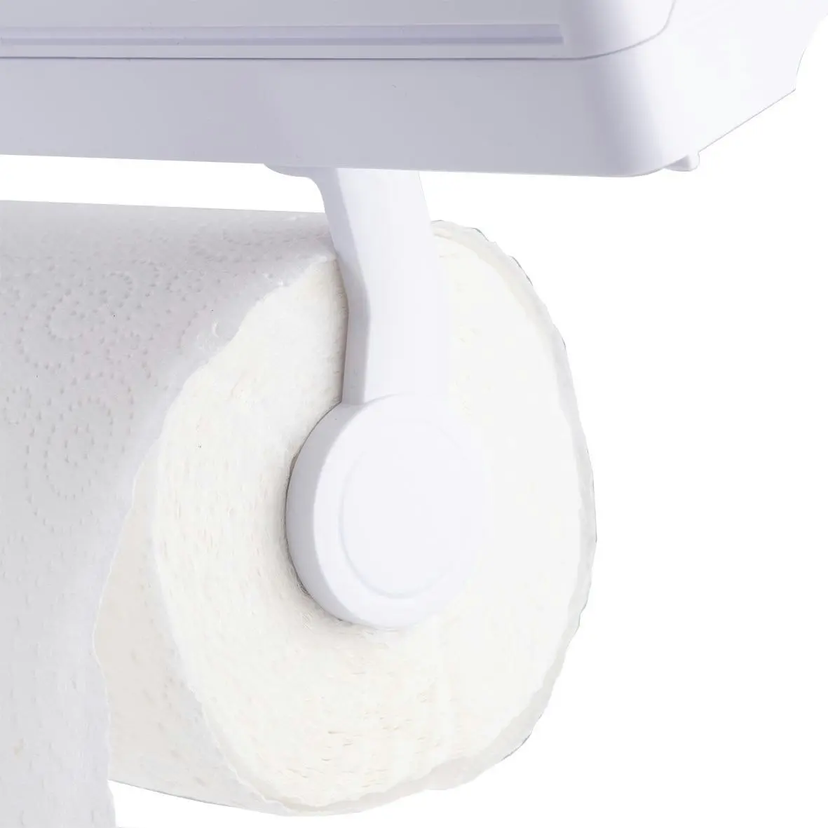 Appetito Wall Mount Kitchen Roll Dispenser White