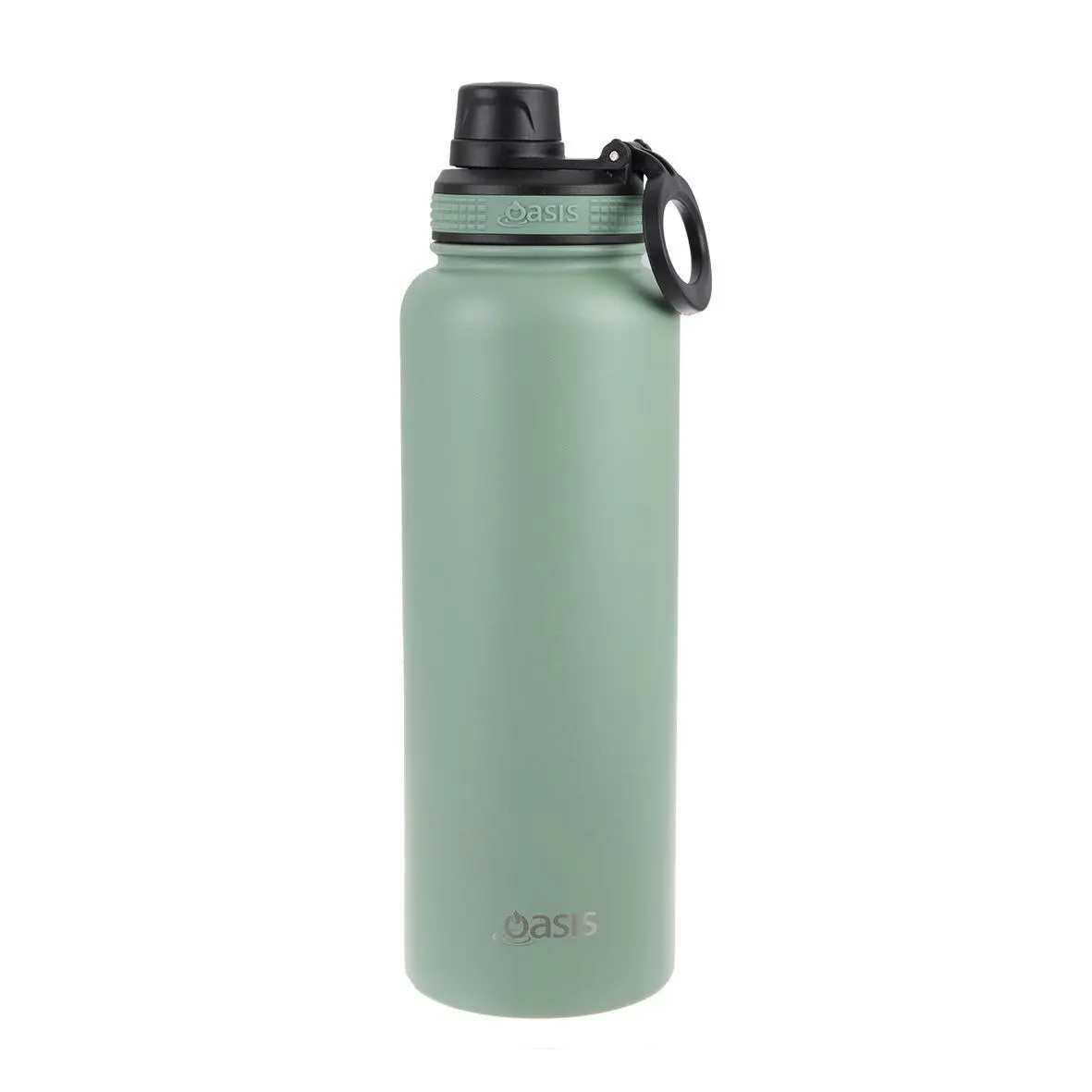 Oasis Stainless Steel Challenger Sports Bottle With Screw Cap 1.1l