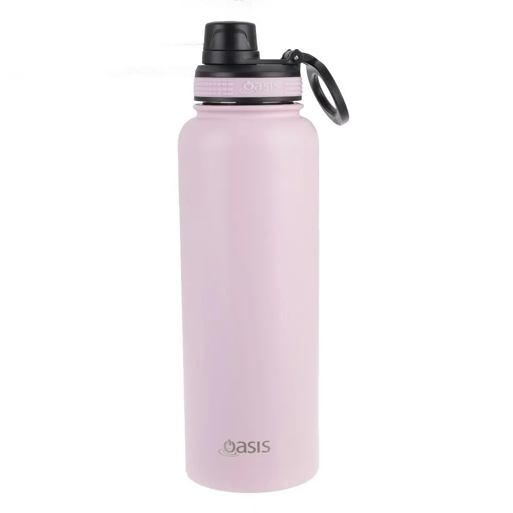 Oasis Stainless Steel Challenger Sports Bottle With Screw Cap 1.1l