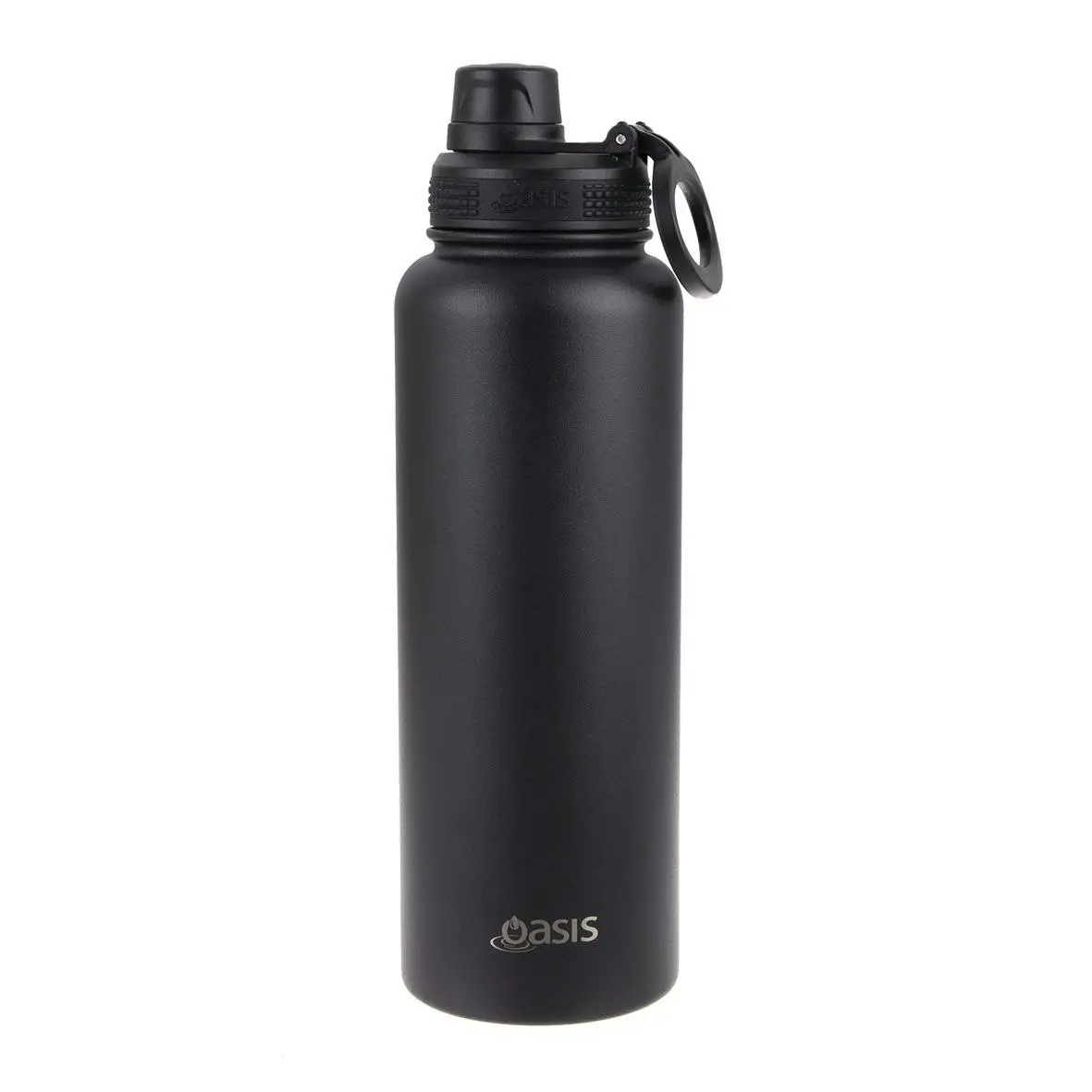 Oasis Stainless Steel Challenger Sports Bottle With Screw Cap 1.1l