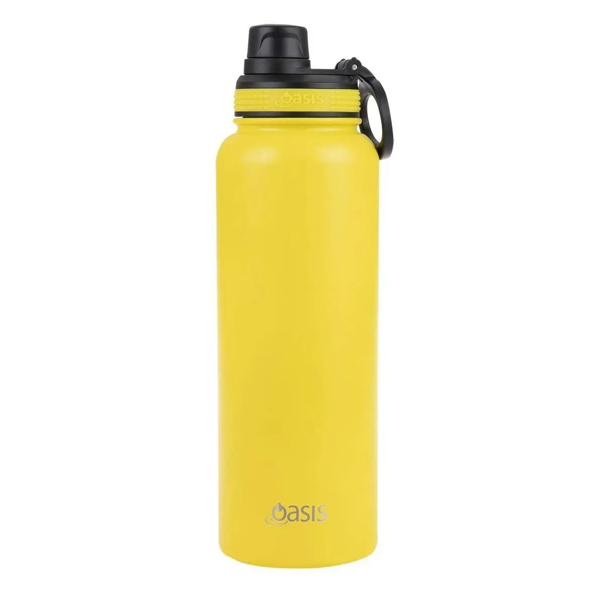 Oasis Stainless Steel Challenger Sports Bottle With Screw Cap 1.1l