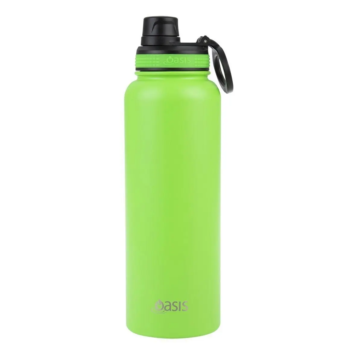 Oasis Stainless Steel Challenger Sports Bottle With Screw Cap 1.1l